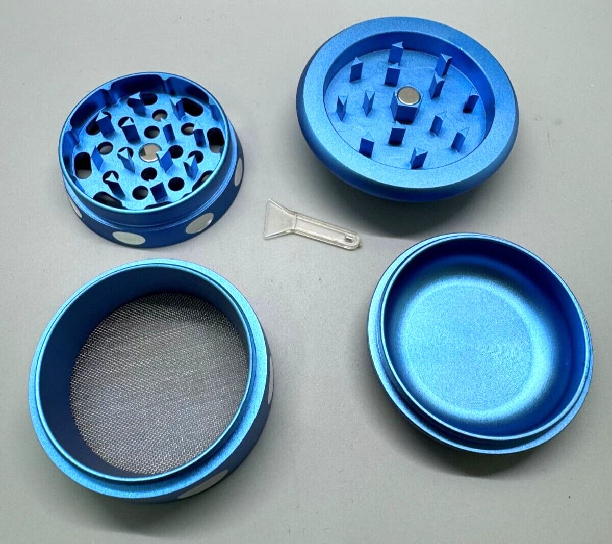 hroom Spice Herb Tobacco Grinder 2.5 Inch 4 Piece Crusher Aluminum Grinder 4