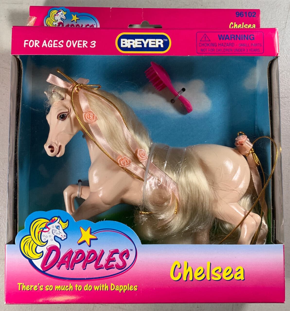 READ! Vintage 1996 Breyer Dapples Chelsea Horse Doll 96102 w/ Brush
