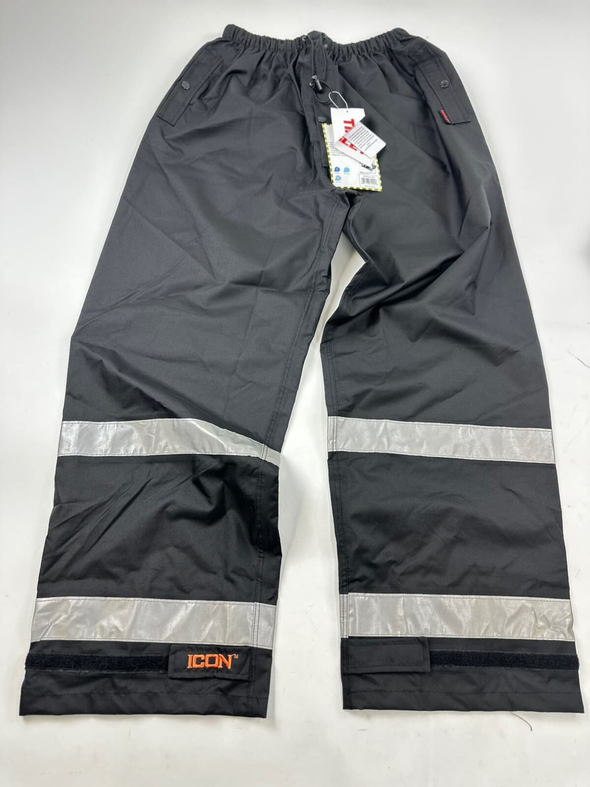 Tingley Icon Pants Men's 2XL Black Breathable Waterproof High Visibility 3M NWT 2