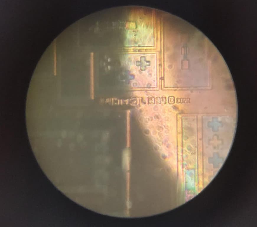 4"  Intersil General Electric? Silicon Wafer 1984   Rare Vintage CPU Chip 5