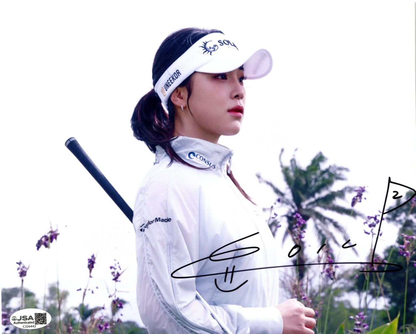 Ina Yoon LPGA star rookie  signed autographed 8x10 golf photo Korea PROOF JSA b 2