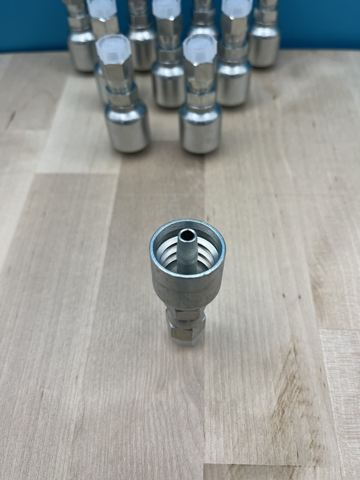 10 Parker Style 10643-4-4 Hydraulic Hose Crimp Fittings 1/4” Hose X 1/4” JIC 3