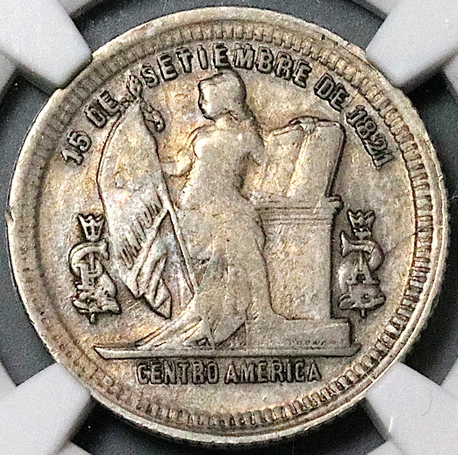 1902/801 NGC VF 30 Honduras 25 Centavos Standing Liberty Silver Coin (24011401C) 3