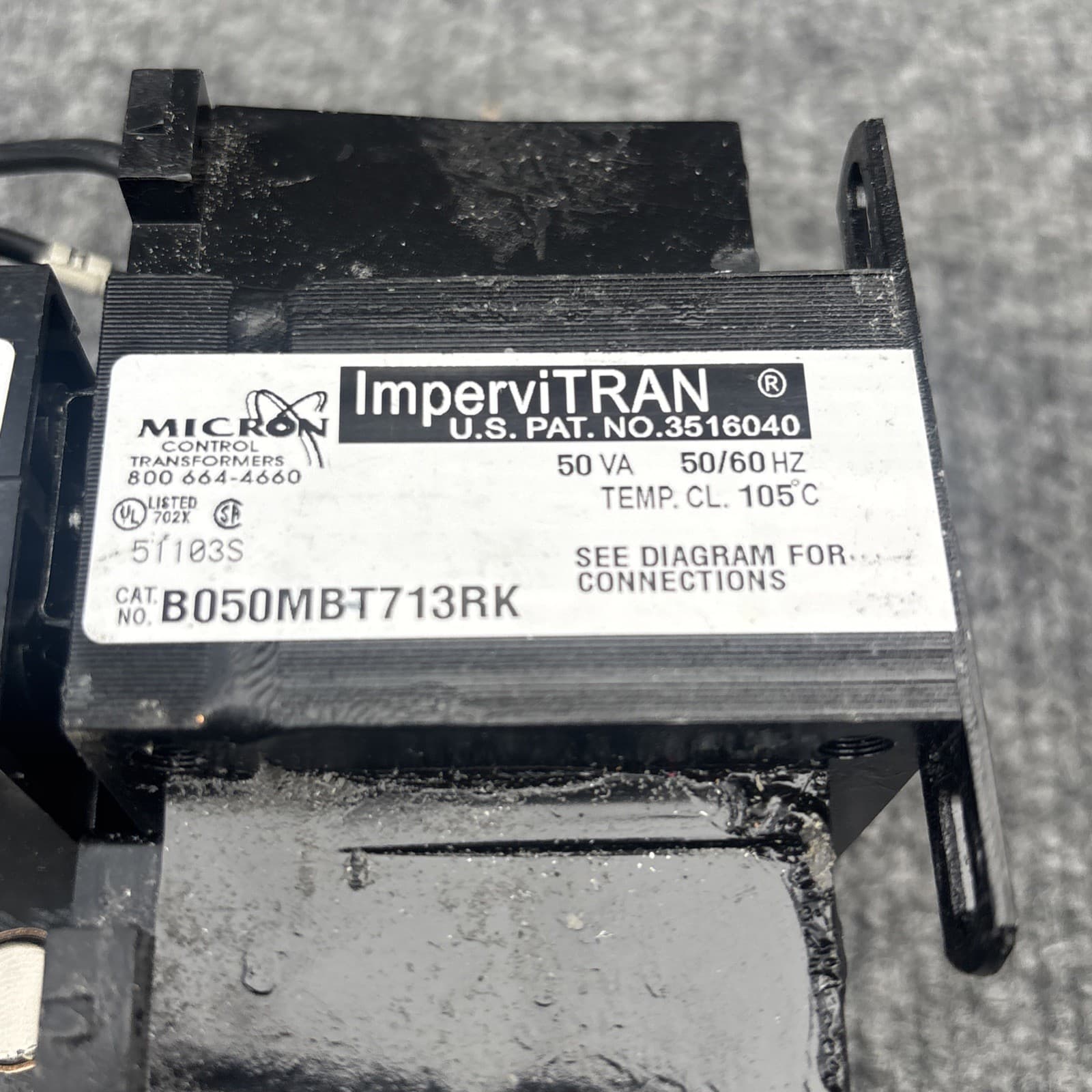 MICRON INDUSTRIES CORPORATION B050MBT713RK   Control Transformer  Used 2