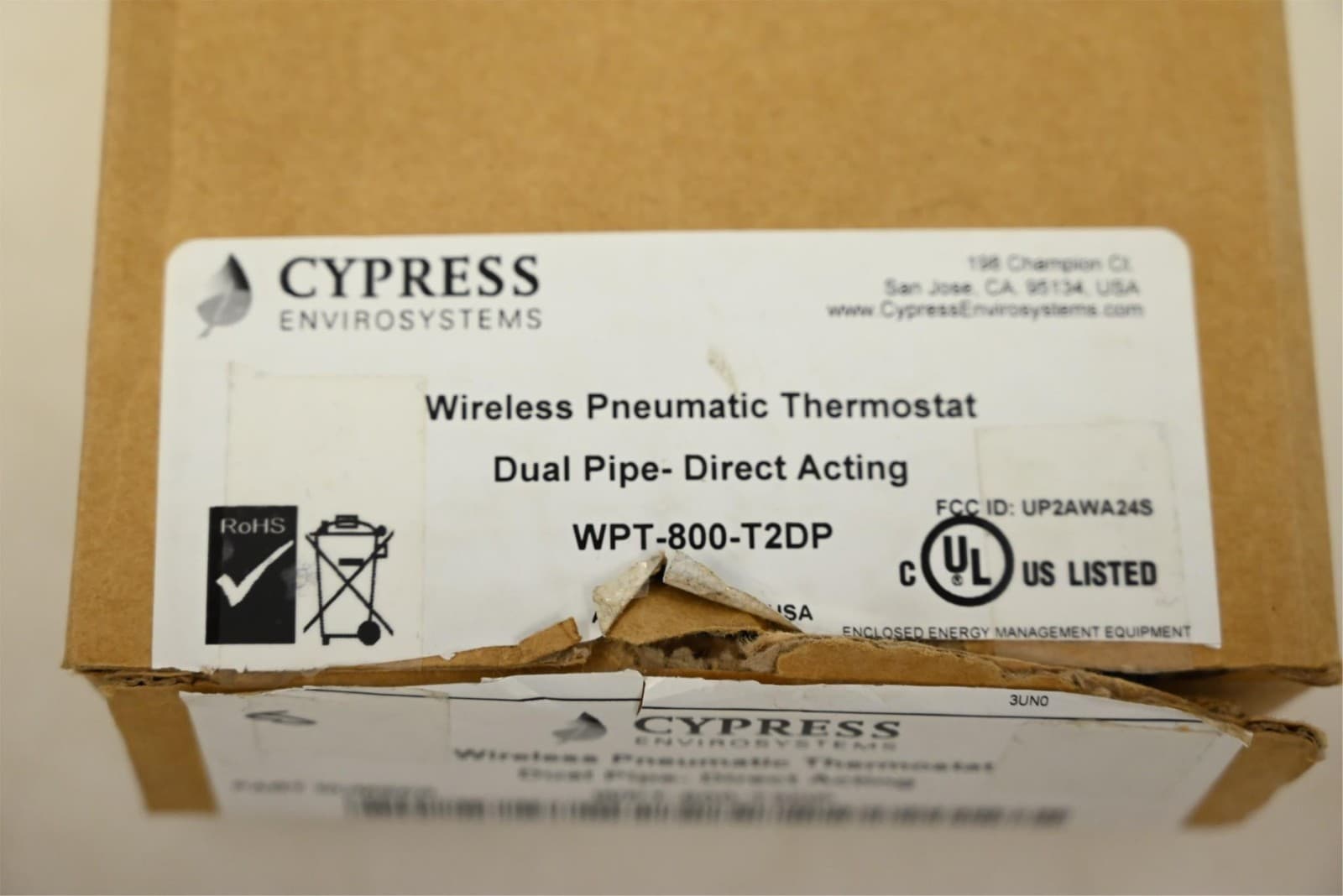 Cypress WPT-800-T2RP Wireless Pneumatic Thermostat Dual Pipe-Reverse Acting 3