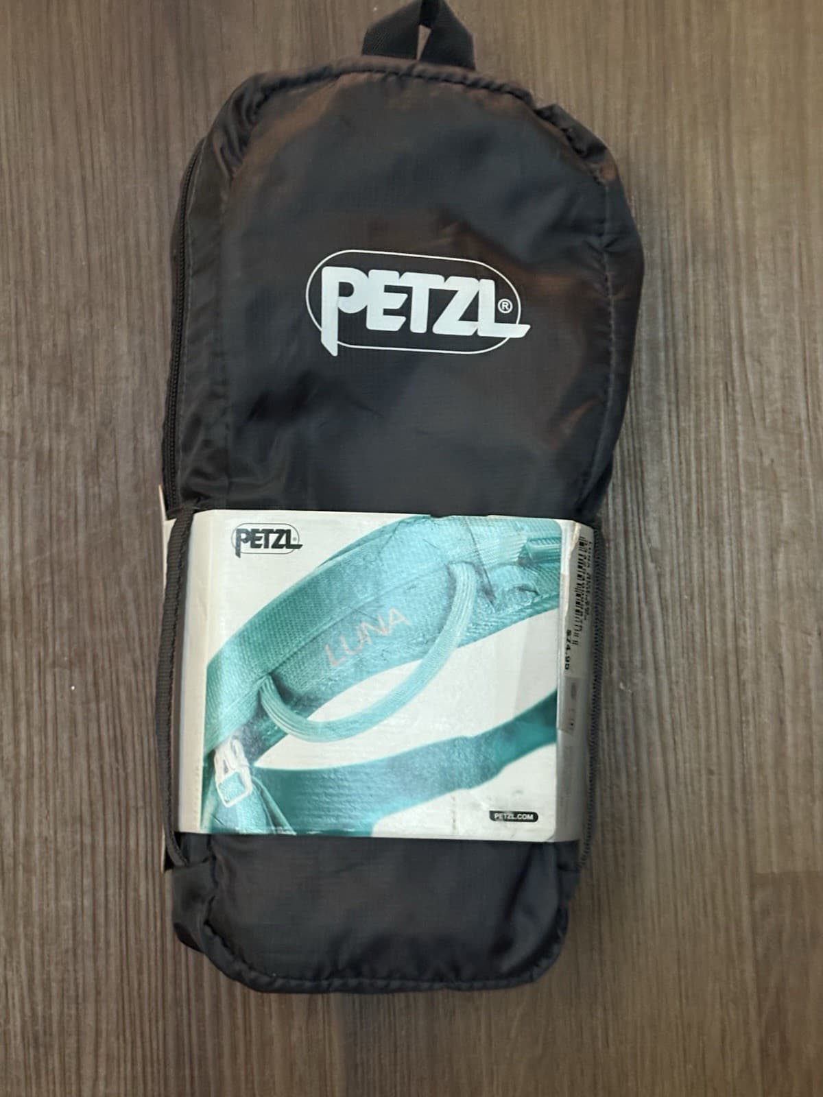 PETZL Luna Climbing Harness Womens Small Turquoise Outdoors Mountaineering 3