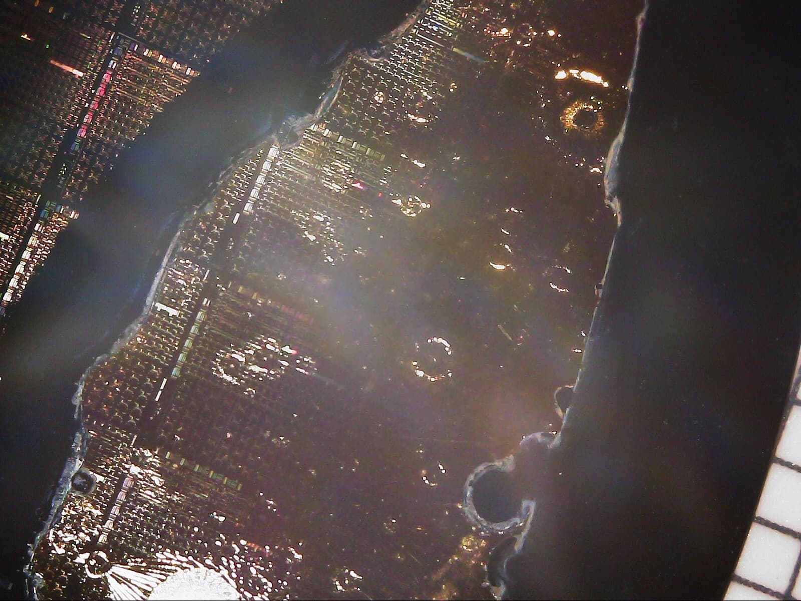 4" Golden Test Silicon Wafer Unique Extremely Rare  RF NAND Vintage CPU Chip 6