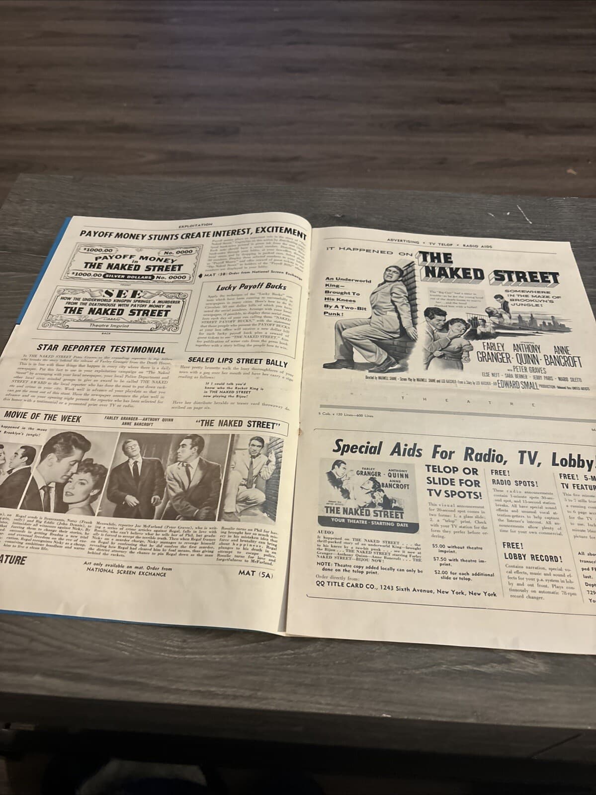 1955 The Naked Street Pressbook (A) 4