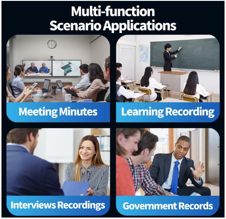 64GB Mini Voice Recorder, Voice Activated for Car, Meetings, Lecture, Interview 2