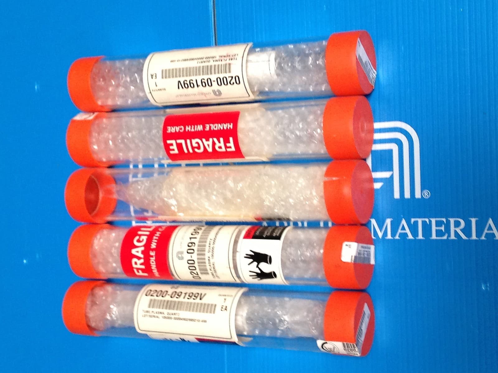 Applied Materials 0200-09199 Tube, Plasma Quartz ( lot of 5) 2