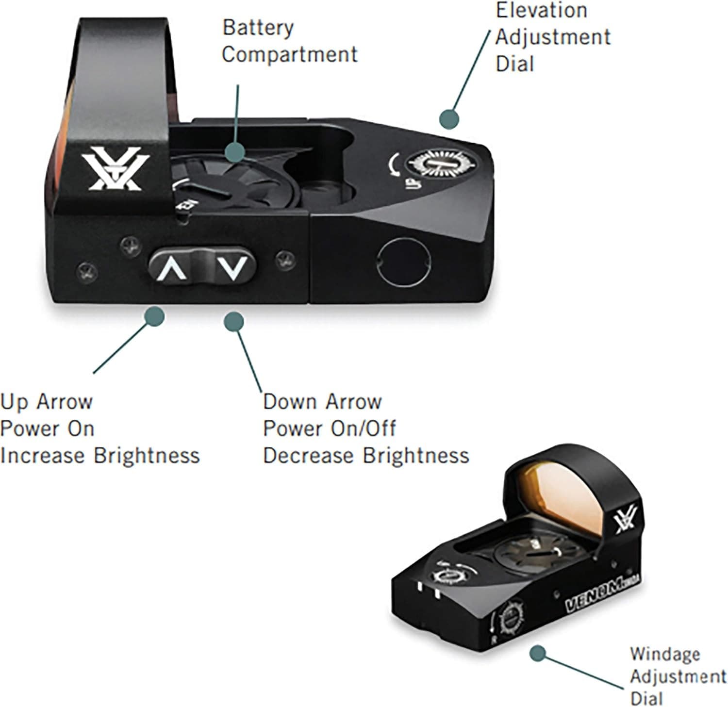 GENUINE Vortex Optics Venom Red Dot Sights 3 MOA Black (VMD-3103) Original 6