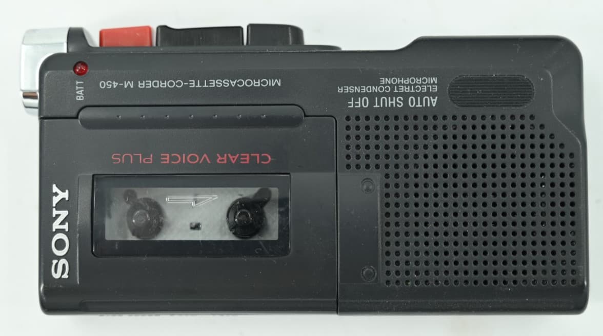 Sony M-450 Microcassette Handheld Voice Recorder