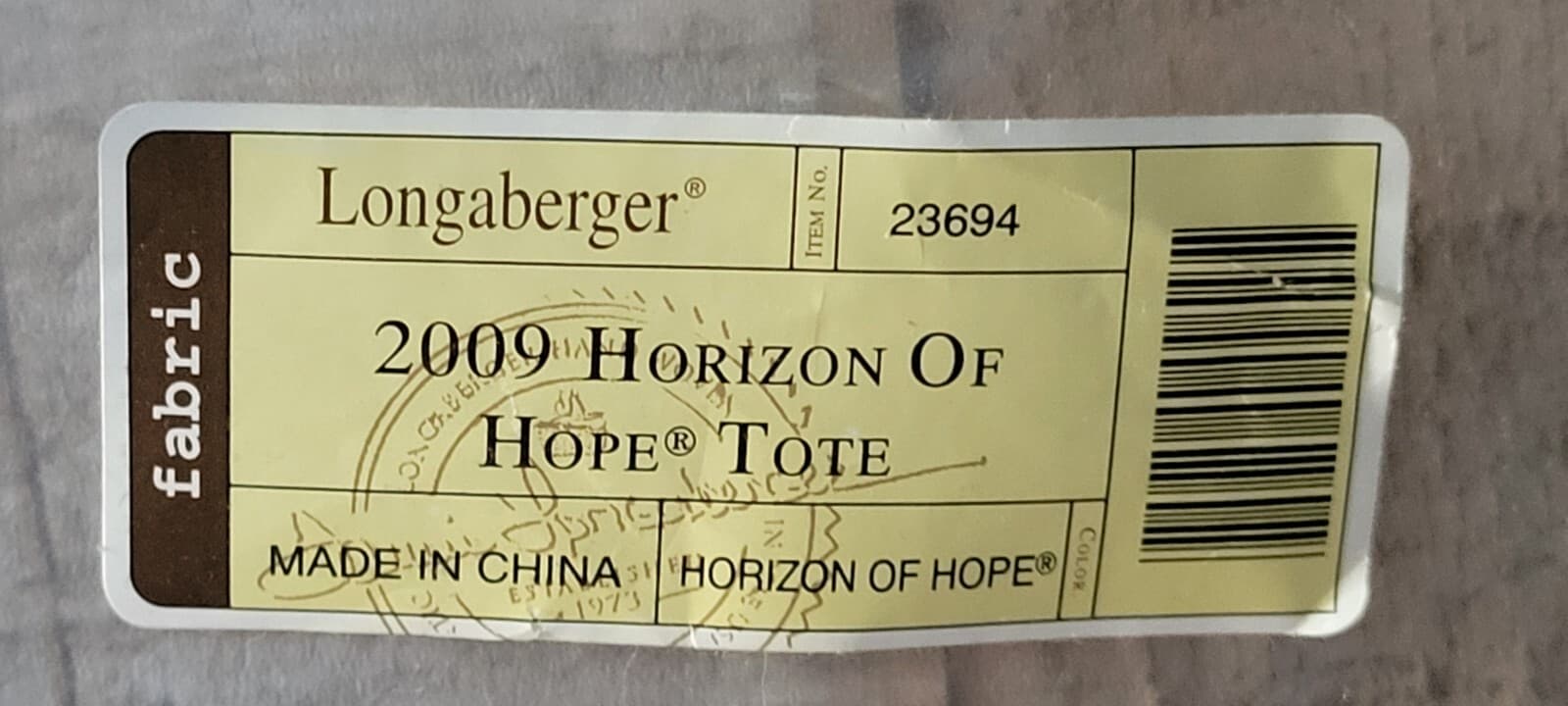 Longaberger 2009 Horizon of Hope Tote NEW pink White Ribbon Cancer Gift Bag Rose 3