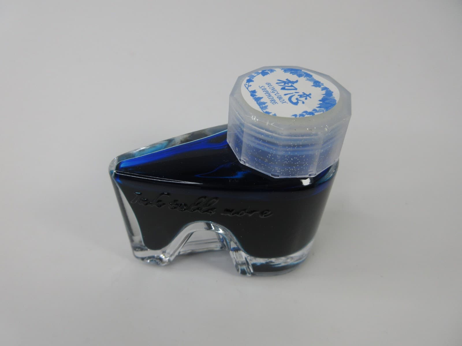 Bungubox Ink Tells More 30ml - Sapphire Blue First Love Glass Bottle And Box 2