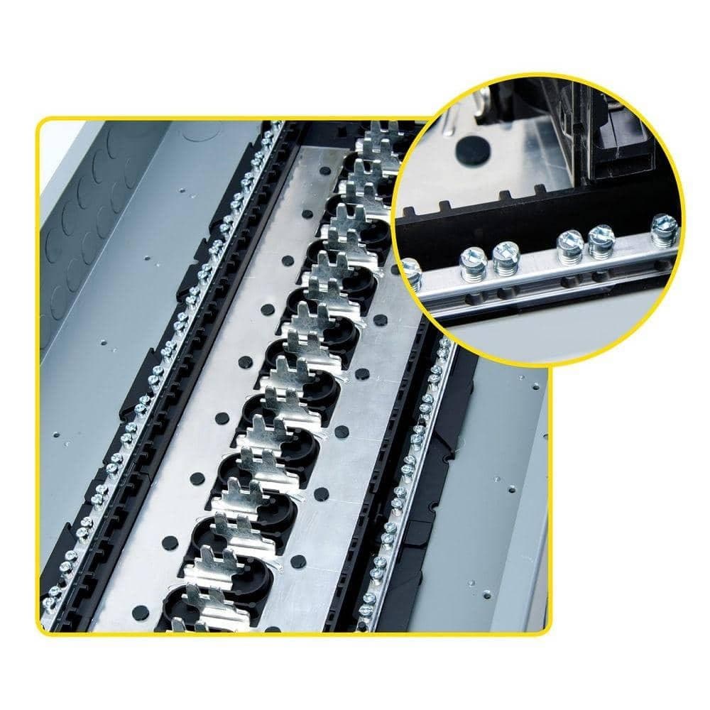 Square D Main Lug Plug-On Neutral Load Center Cover 125A 8-Space 16-Circuit 6