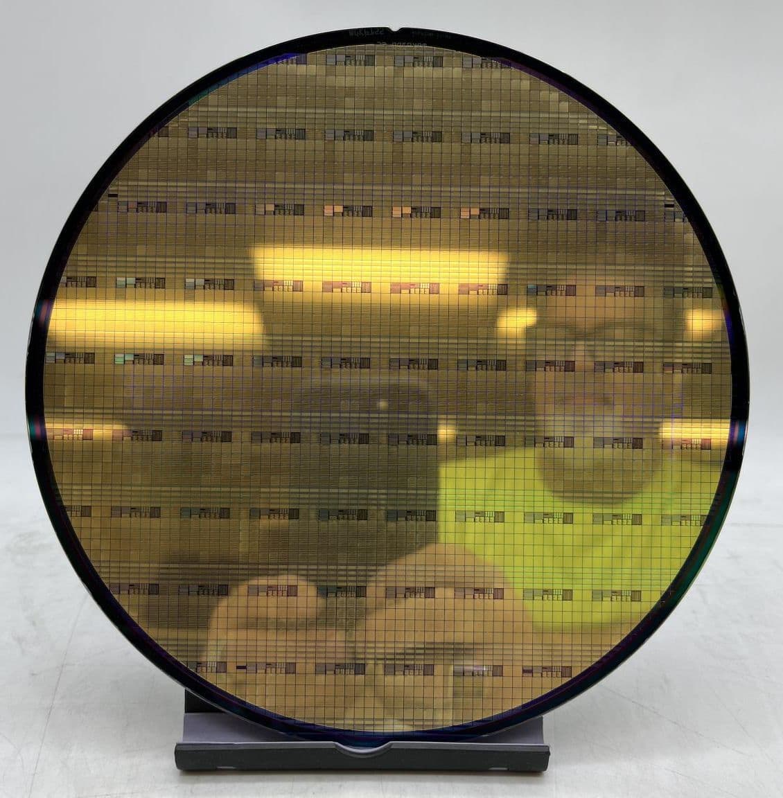 LOT OF 13 200mm Silicon Wafer disks, Gold Exposed Disk for Art, Science, Novelty 2