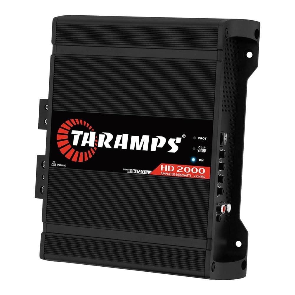 Taramps HD 2000 Black 2 Ohms 1 Channel 2000 Watts RMS MAX Car Amplifier Class D 3