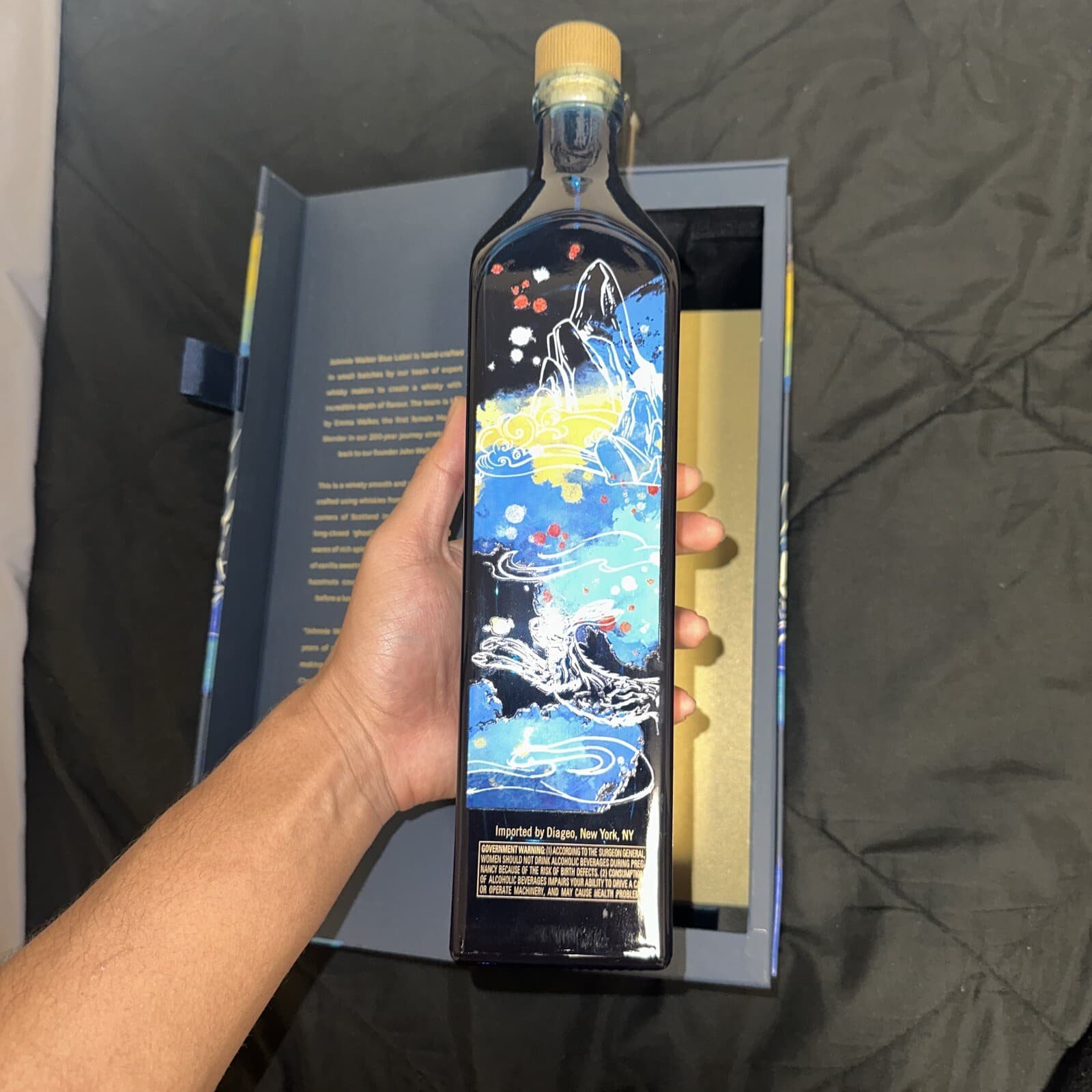 Johnnie Walker Blue Label Angel Chen Limited Edition Design BOX + EMPTY BOTTLE 6