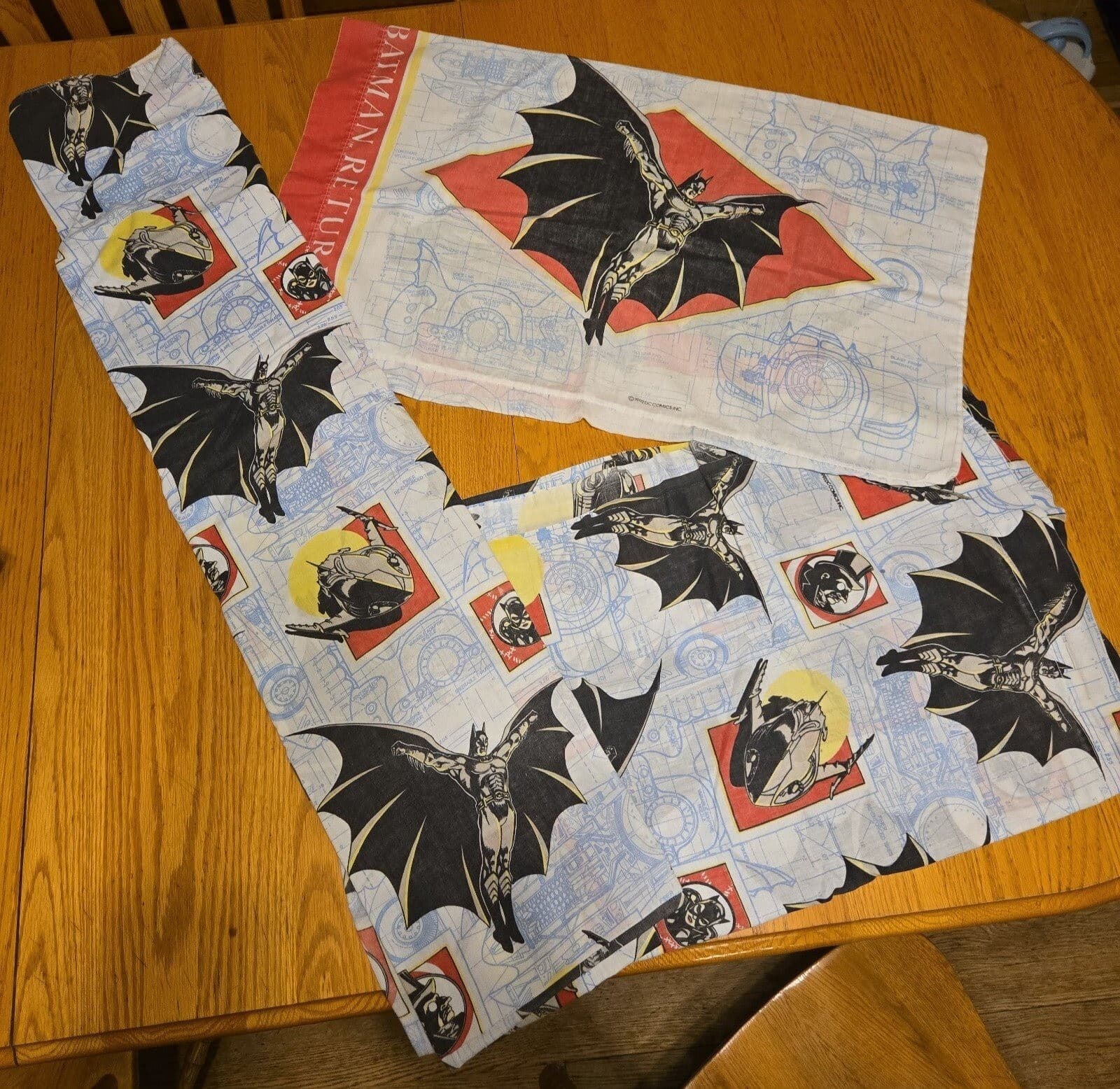1992 dc comics batman returns twin sheet set 2