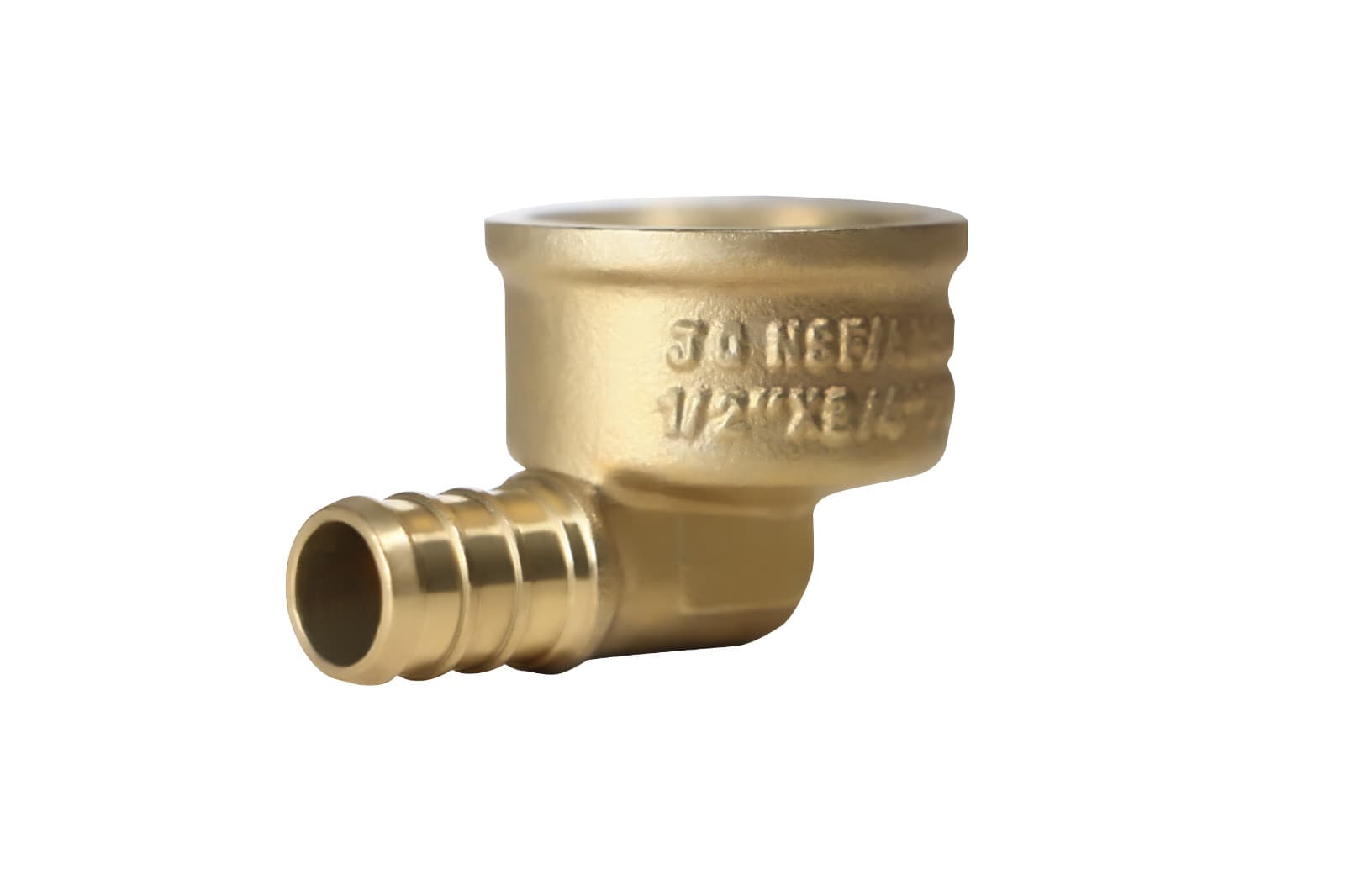 2 Pcs XFITTING 1/2" PEX-B Barb X 3/4" Female NPT Threaded Elbow, Lead Free