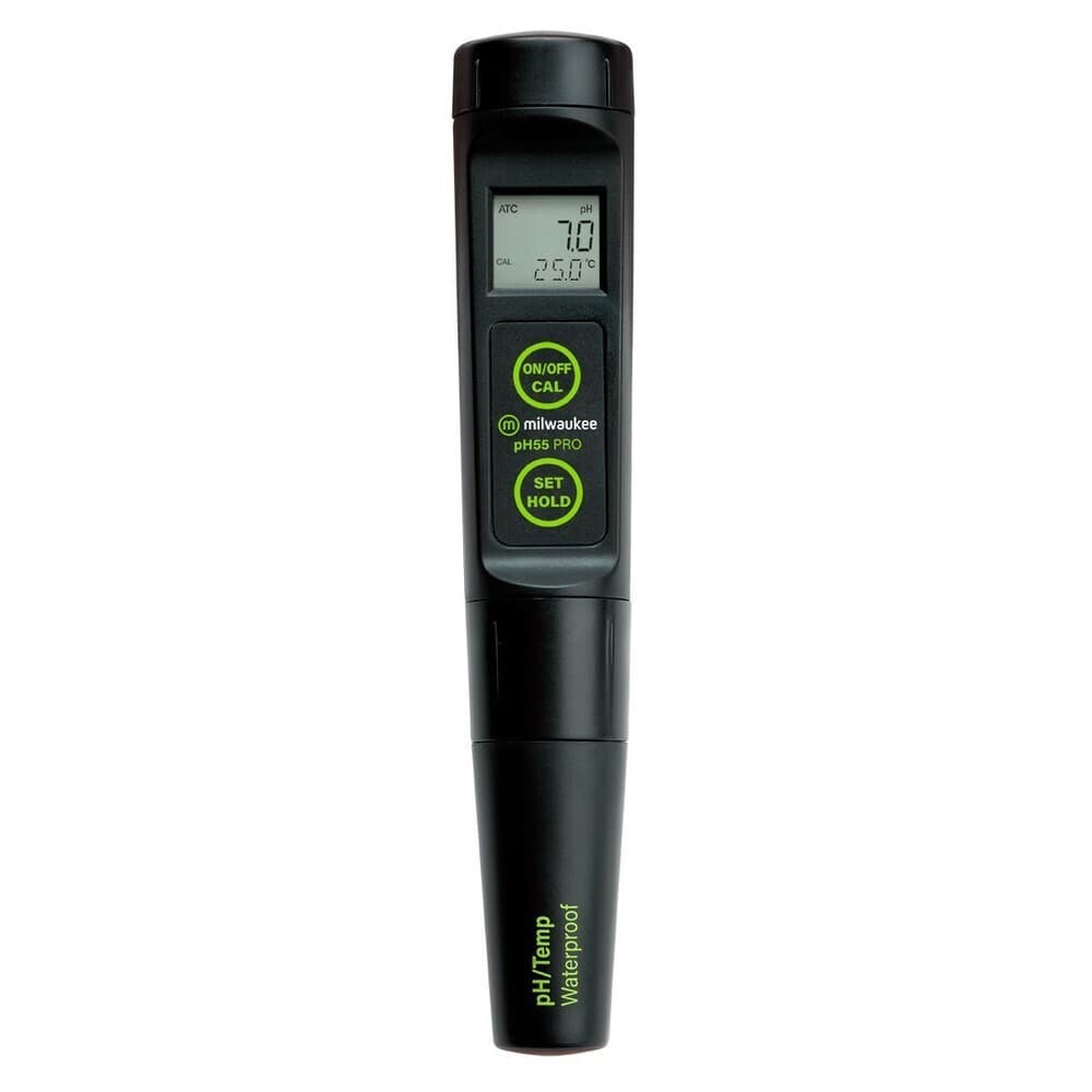 Milwaukee PH55 PRO Waterproof pH & Temperature Tester with ATC & Replaceable Pro
