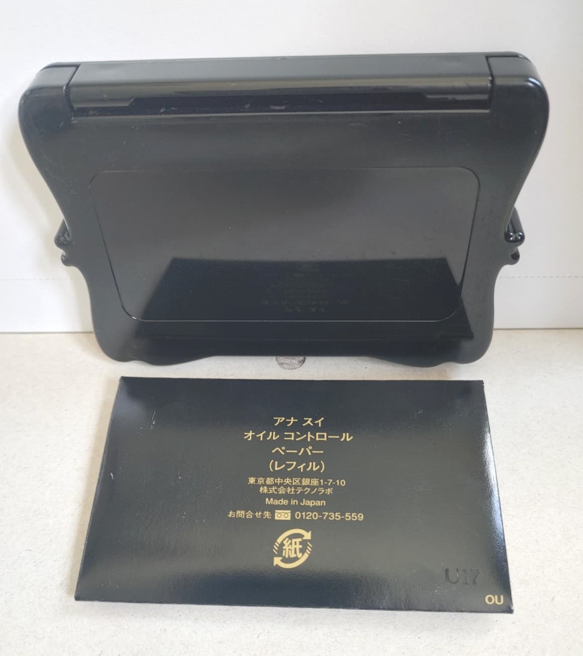 ANNA SUI Oil Control Blotting Paper with Black Mirror Compact Case - RARE!! 4