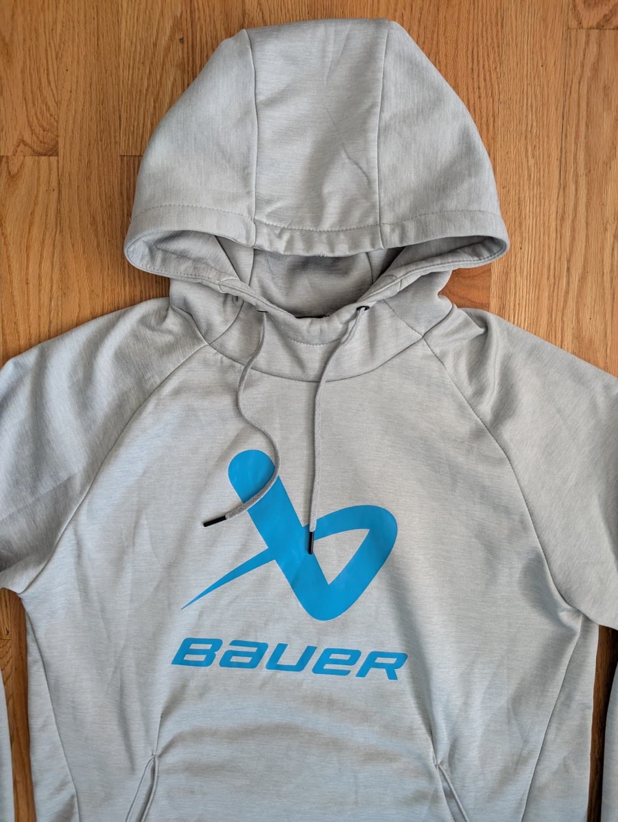 Bauer Adult Core Hoodie Lockup Grey Size Large Senior Mens Pullover Logo Hockey  4