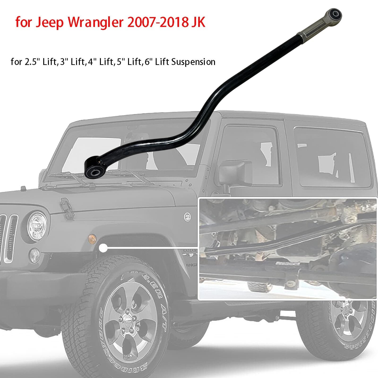 Upgrade Front Adjustable Track Bar Integral Forging For 0-6" Lift Kit Compatible 2