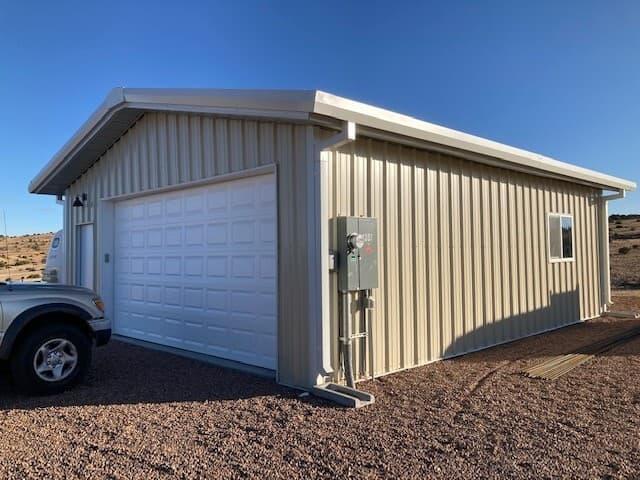 24x35x12 Steel Building SIMPSON Metal Garage Storage Shop Building Kit 6