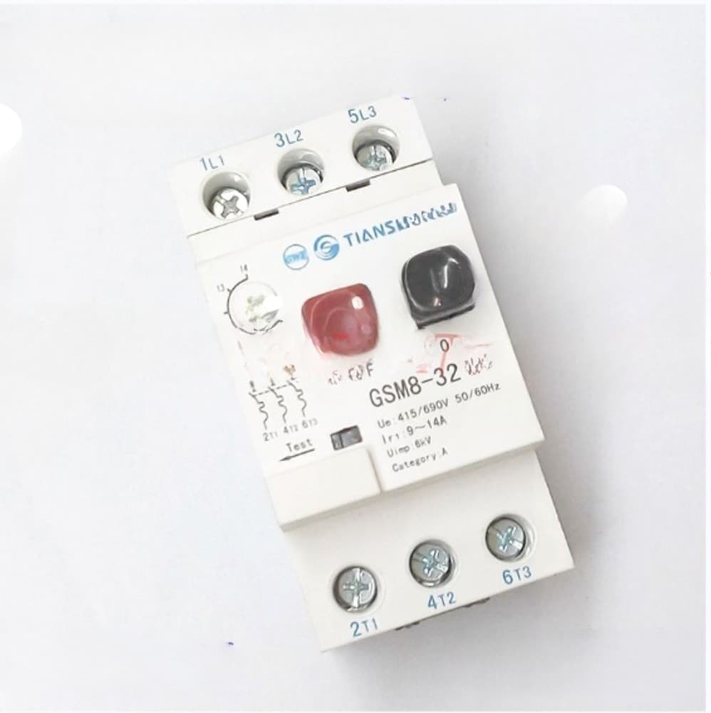 1pcs motor protection circuit breaker rectification current 9-14A GSM8-3216