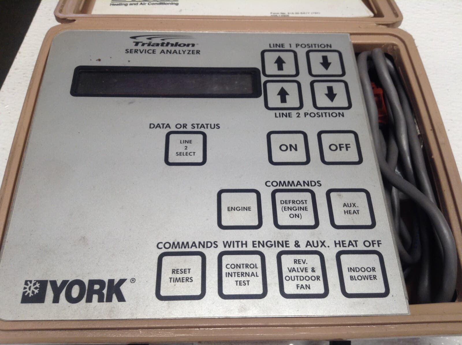 York Triathlon Service Analyzer HV/AC Diagnostic Tool Case & Manual 2