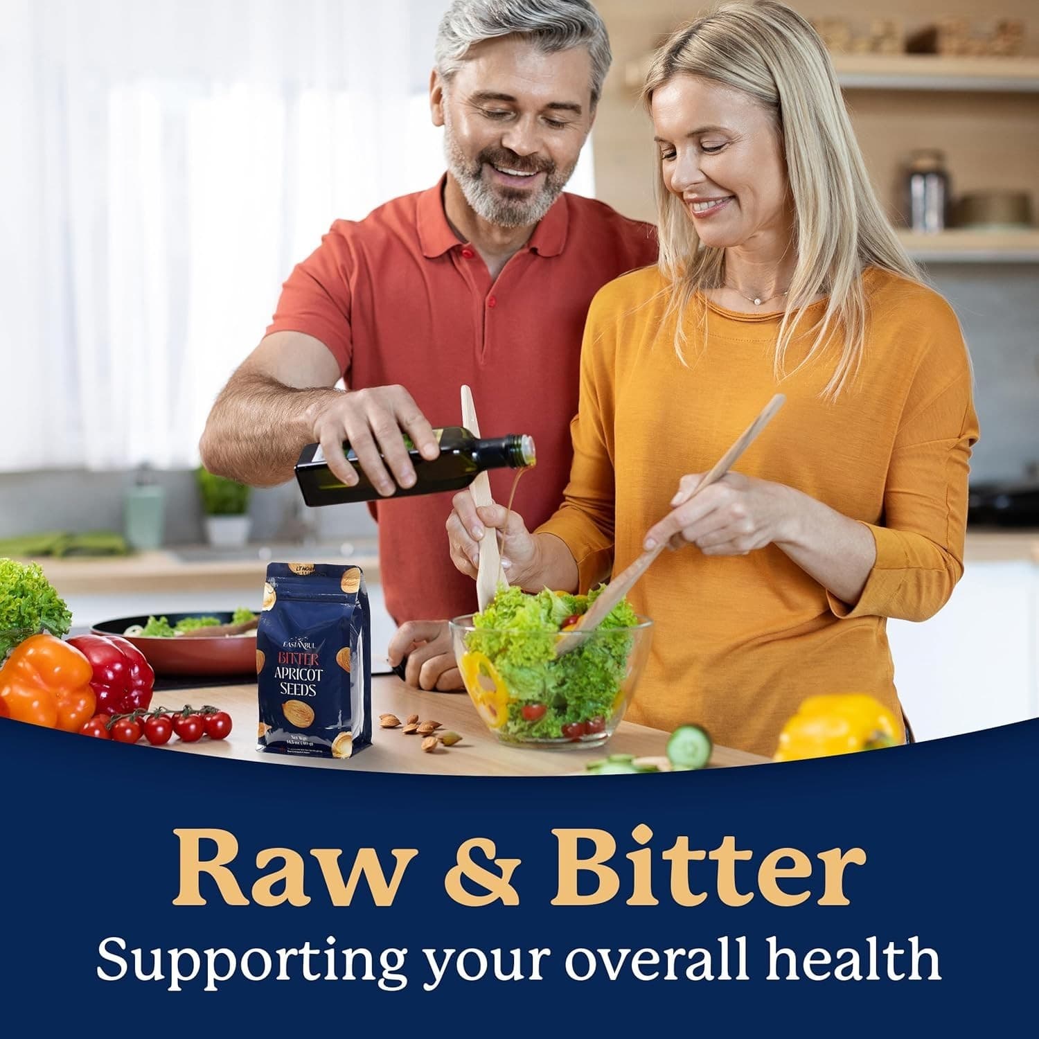 Organic Bitter Raw Apricot Kernel Premium Seeds 14.5oz Gluten Free Vegan USDA 4