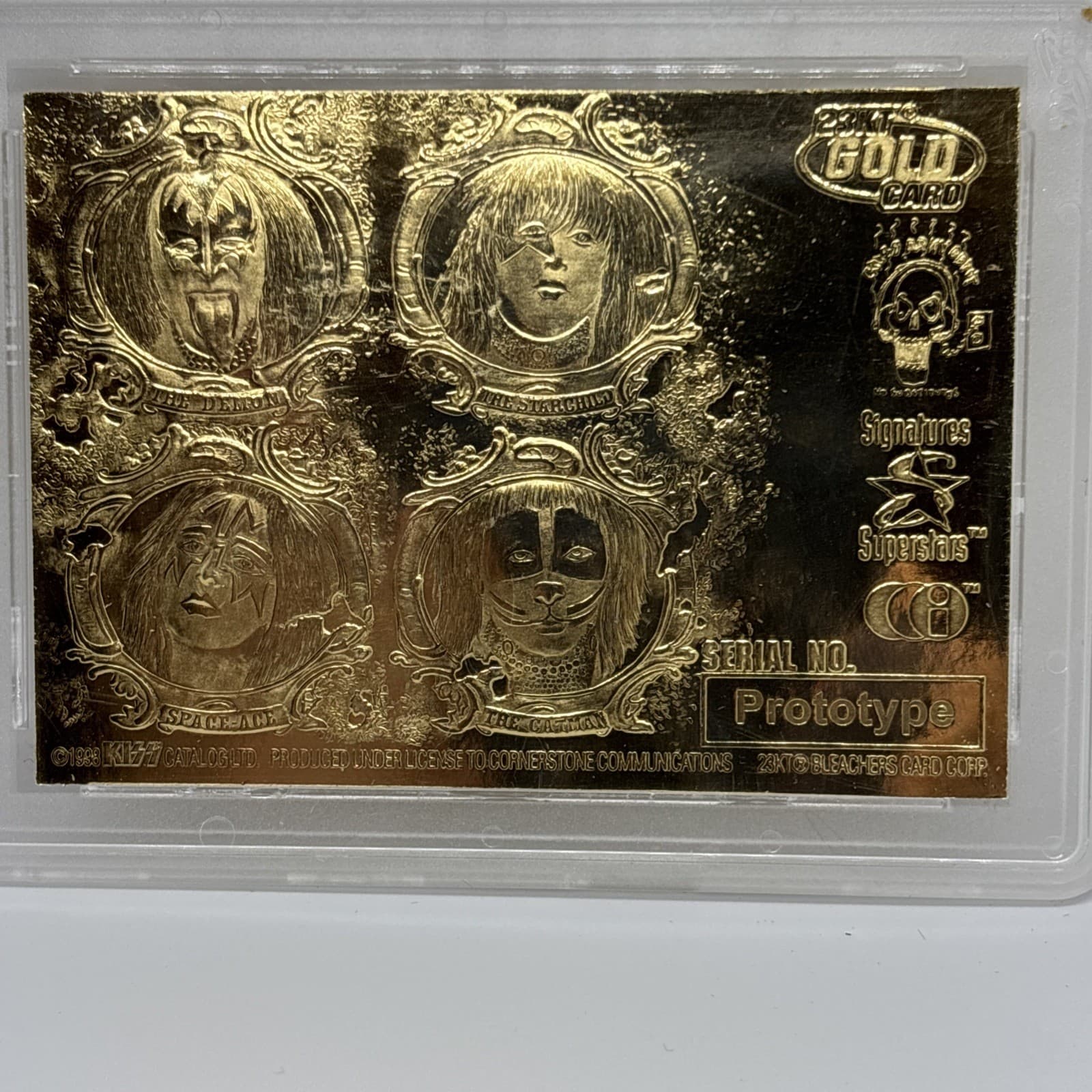 KISS “PSYCHO CIRCUS” Album Cover 23KT Gold Card Ace Frehley Graded  GEM MINT 10 6