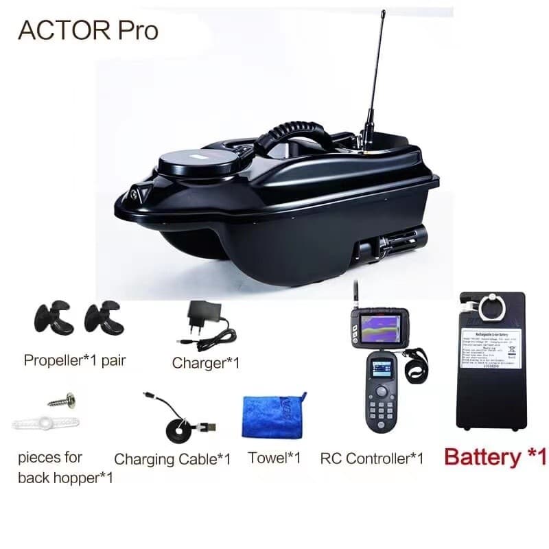 ACTOR BAIT BOAT PRO2 ECHO SOUNDER + GPS CARPFISHING RADIO CONTROLLED BOAT A0505 4
