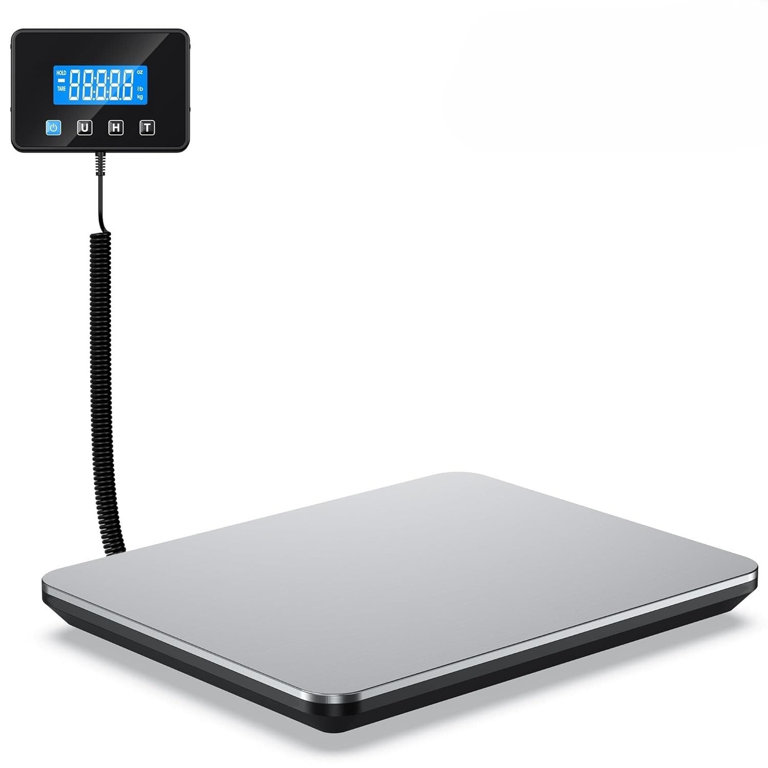 Shipping Scale, 440 LB Heavy Duty Postal Scale for Packages, Large Gray/Black 