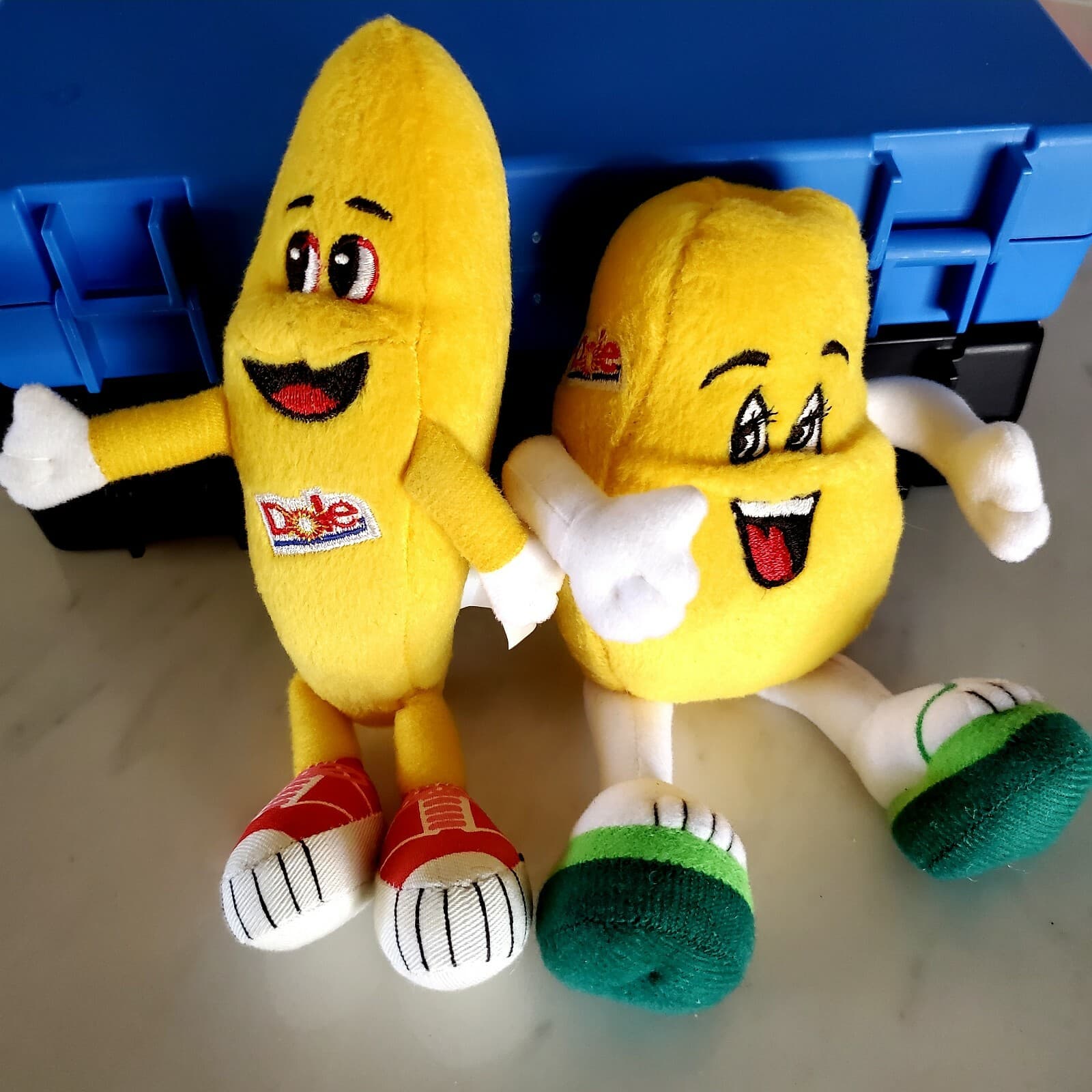 Vintage DOLE - Bobby Banana + Pono Papaya - Advertising Plush Doll Toy Small