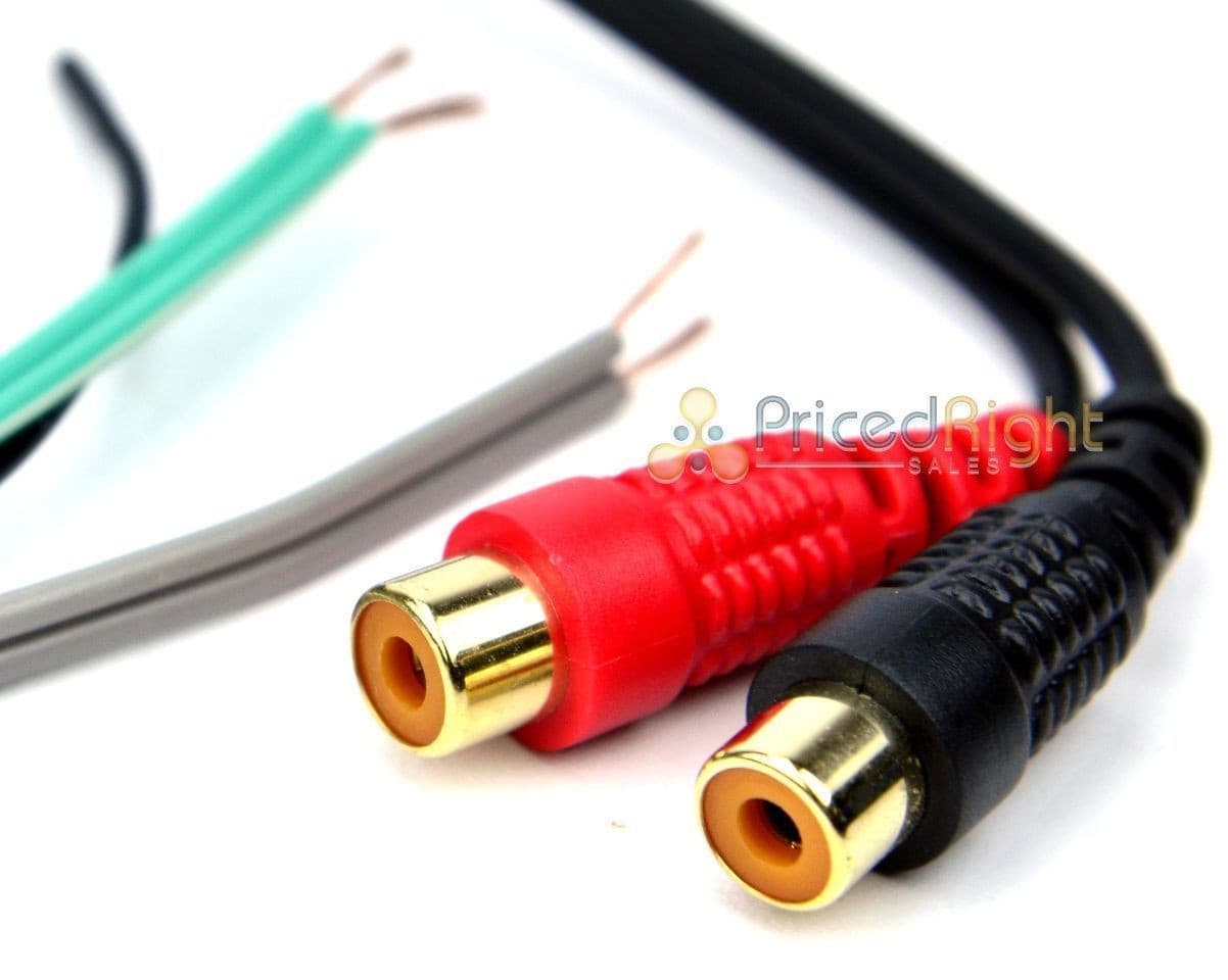 Speaker to 2 RCA Line Output Converter In Out High Low 2