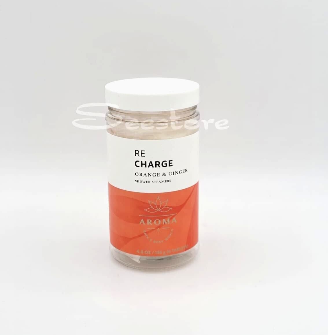 Bath & Body Works Aroma Orange & Ginger Re Charge Shower Steamers 4.8 oz 6 CT