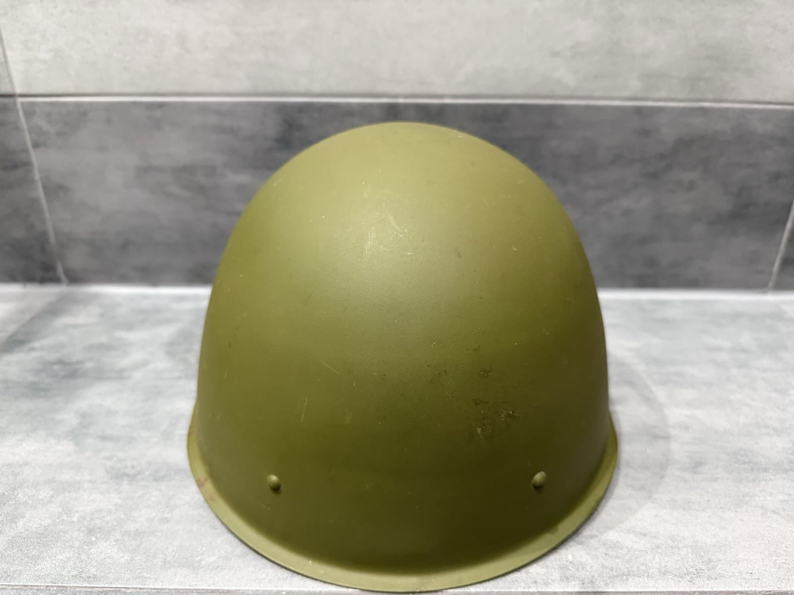 Original Russian Army WW2 SSh-40 Steel Soviet Helmet Liner Chinstrap USSR Size 2 5