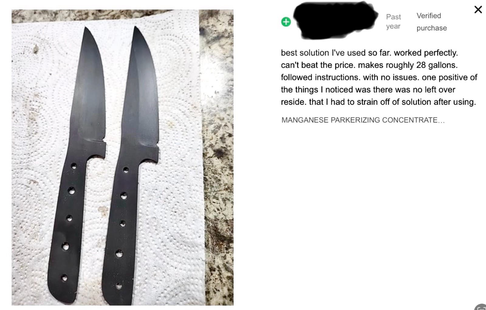 Manganese PARKERIZING ORIGINAL HOME KIT USA Gunsmith Knife USGI WWII Phosphate 3