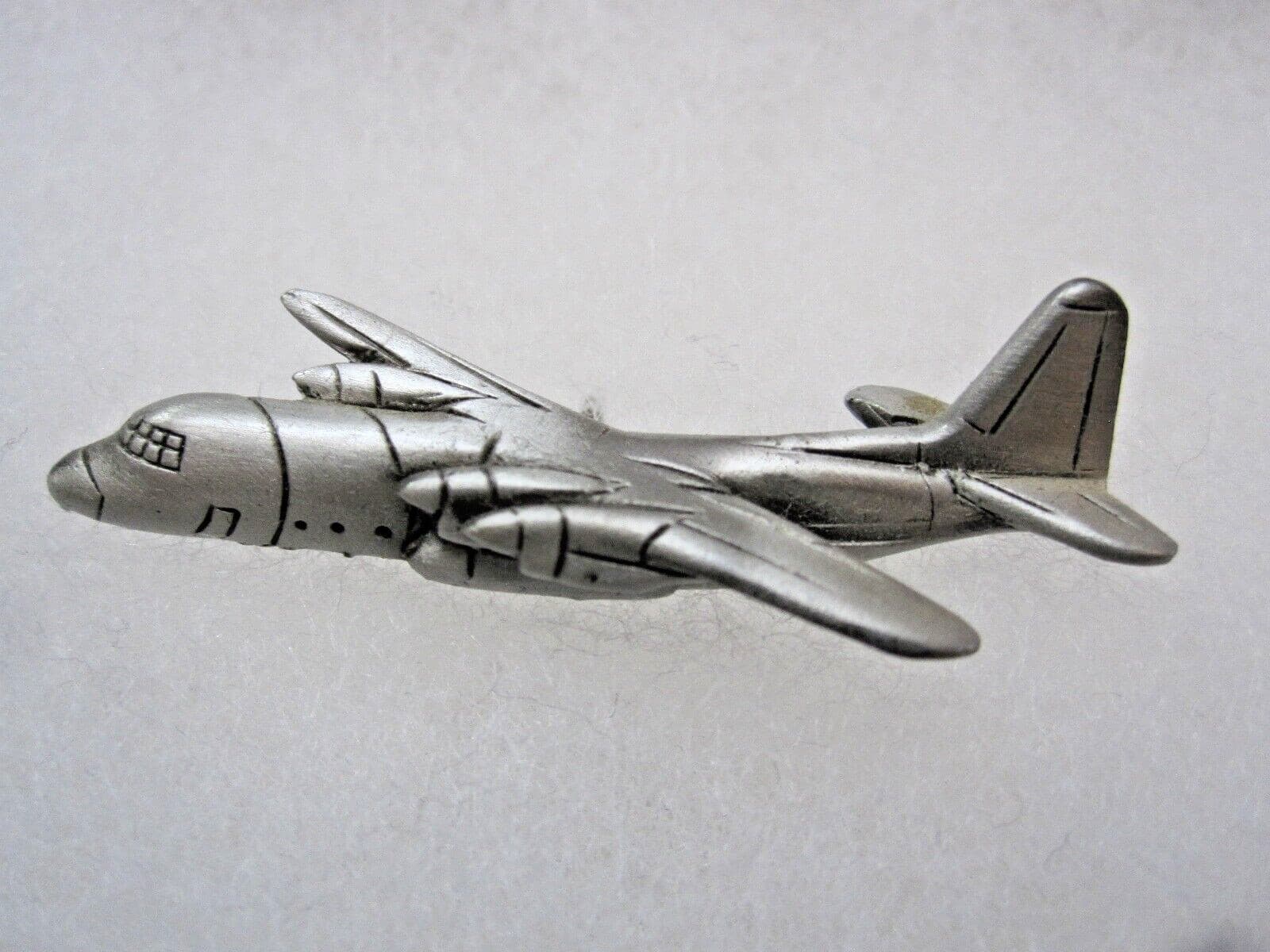 Lockheed C-130 Hercules - Military Transport Aircraft - Pewter Hat, Tie Tack Pin 2