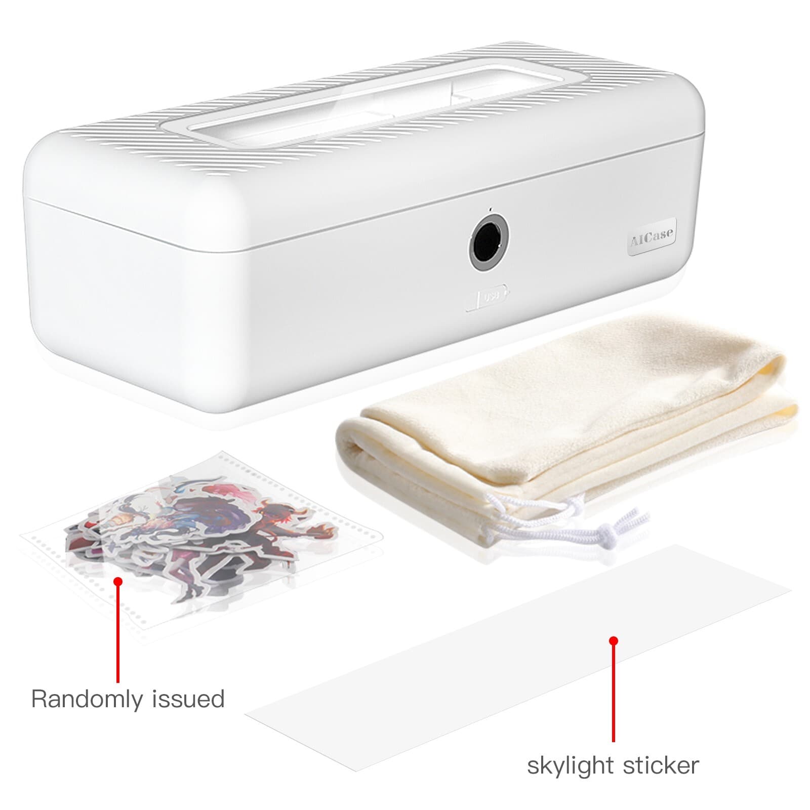 Mini Biometric Fingerprint Storage Box Cash Jewelry Pencil Writing case Safe Box 5