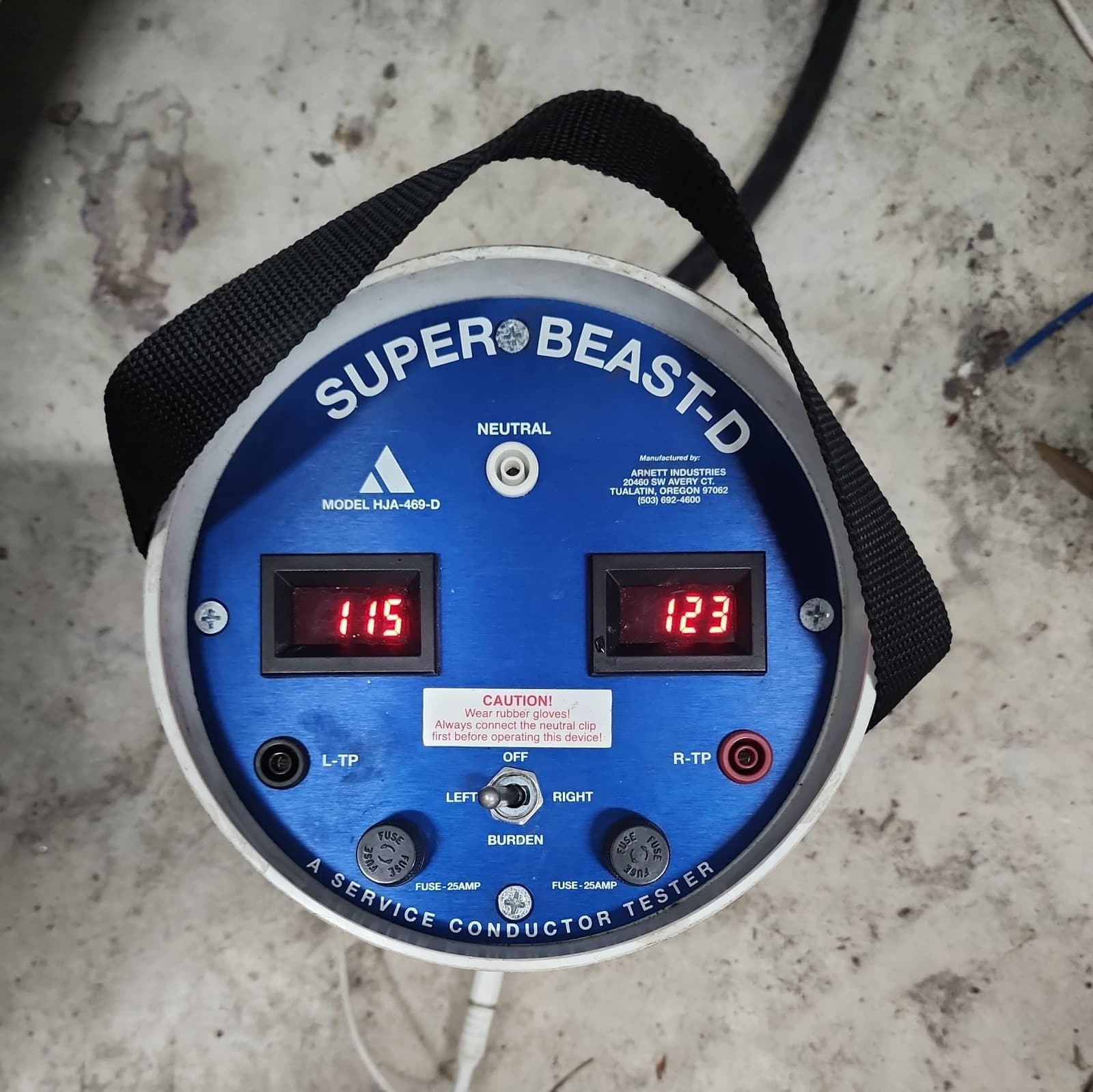 HJ Arnett Super Beast-D Service Conductor Tester HJA-469-SD 2