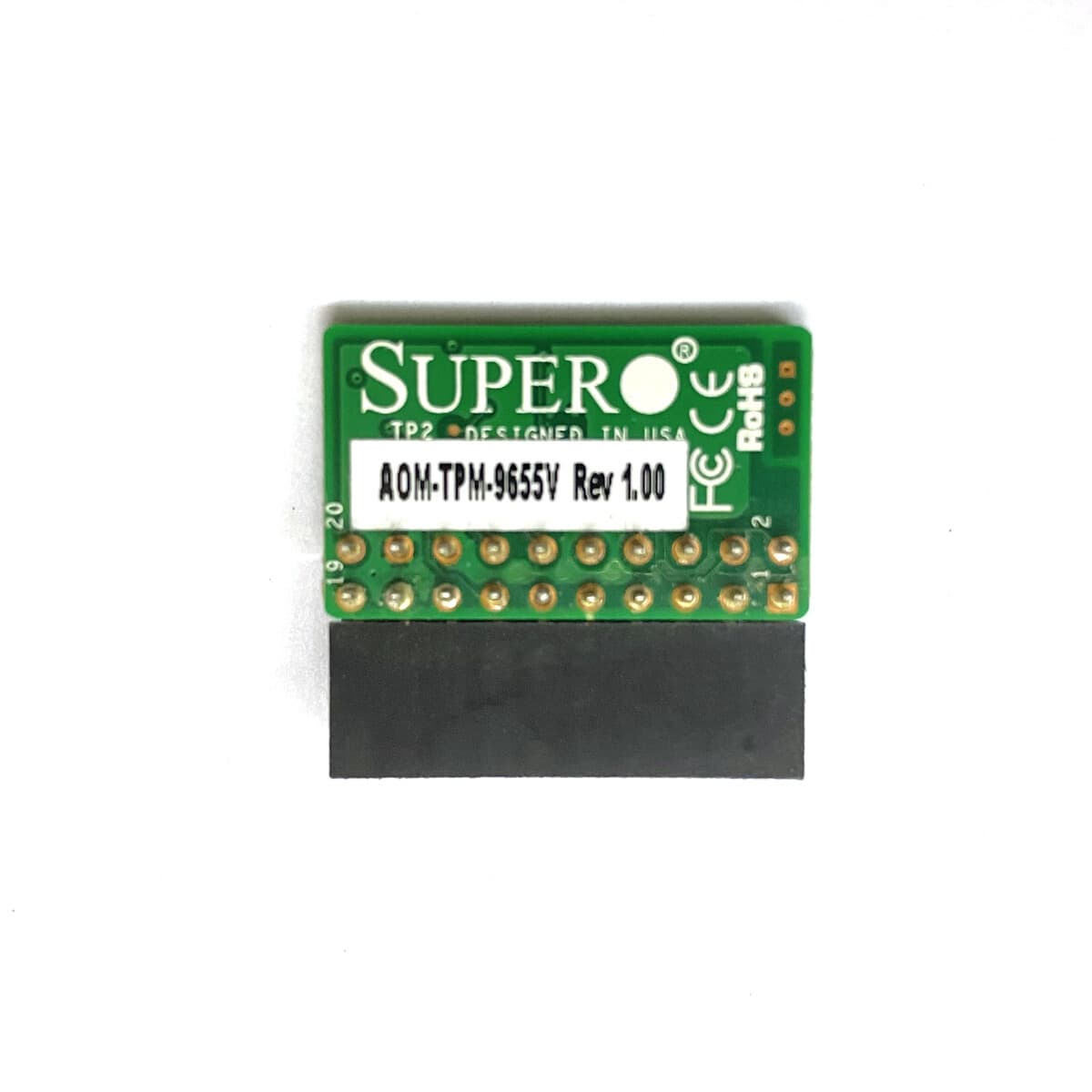 Supermicro AOM-TPM-9655V Server Security Add on 20-Pin - TPM 1.2 Trusted Module 2