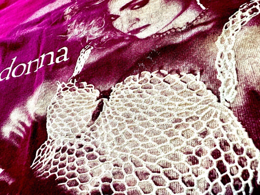 MADONNA RARE FUCHSIA 1985 BOY TOY VIRGIN TOUR LONG SLEEVE SHIRT PROMO RAISED BRA 4