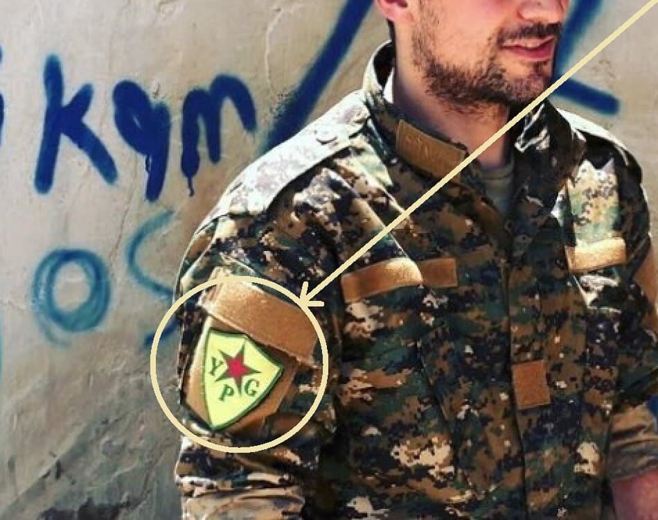 Syria Iraq Anti-Isis کورد PESHMERGA Fighter DAESH WHICKER vêlkrö INSIGNIA: YPG