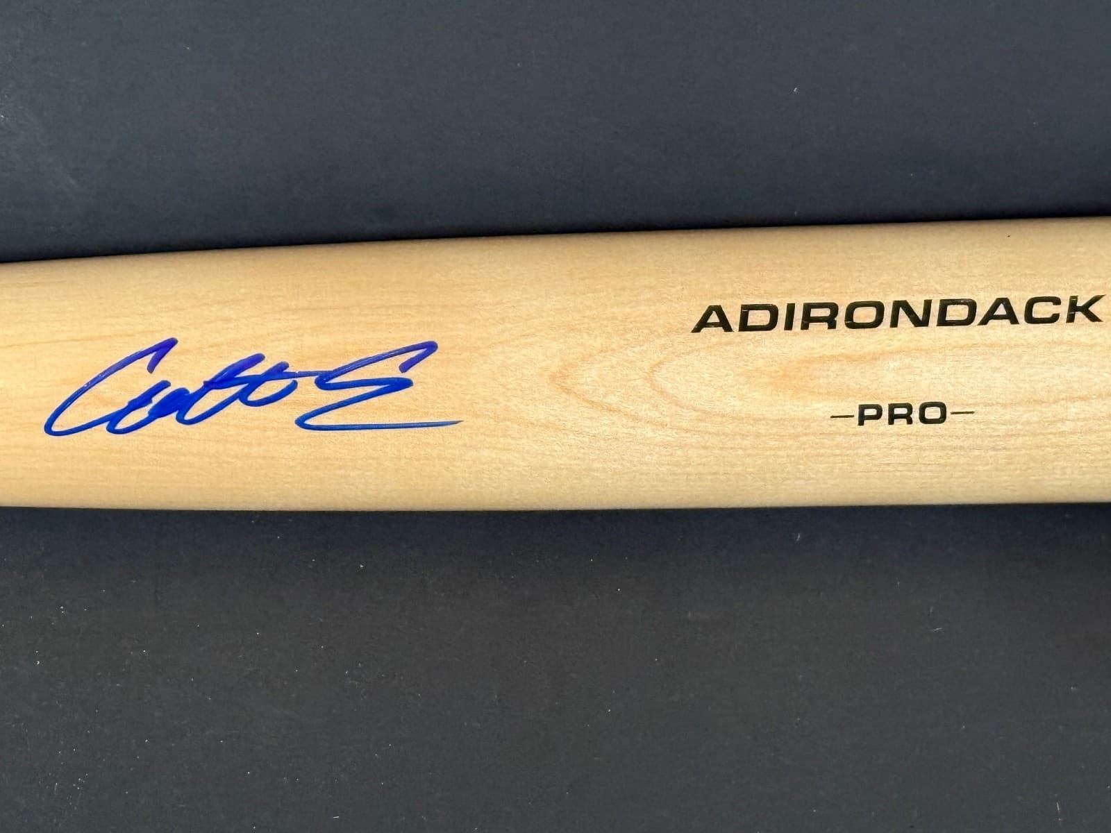 Colt Emerson Mariners Auto Signed Bat Blonde Beckett WITNESS Hologram BAS 2