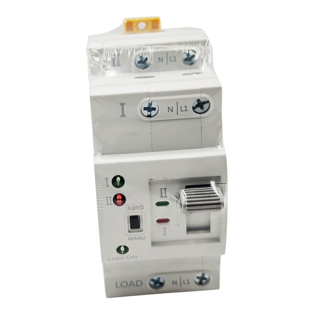 Mini Dual Power Automatic Transfer Switch Grid to Alternator 2P 40A 110V NEW 2