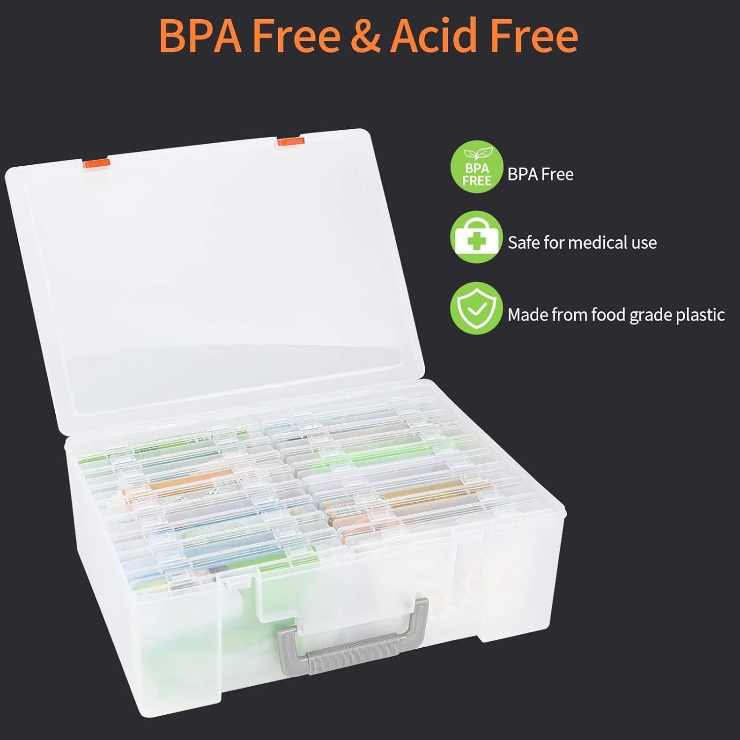 Clear Photo Storage Box - 18 Acid-Free Organizers for Stunning Displays 5