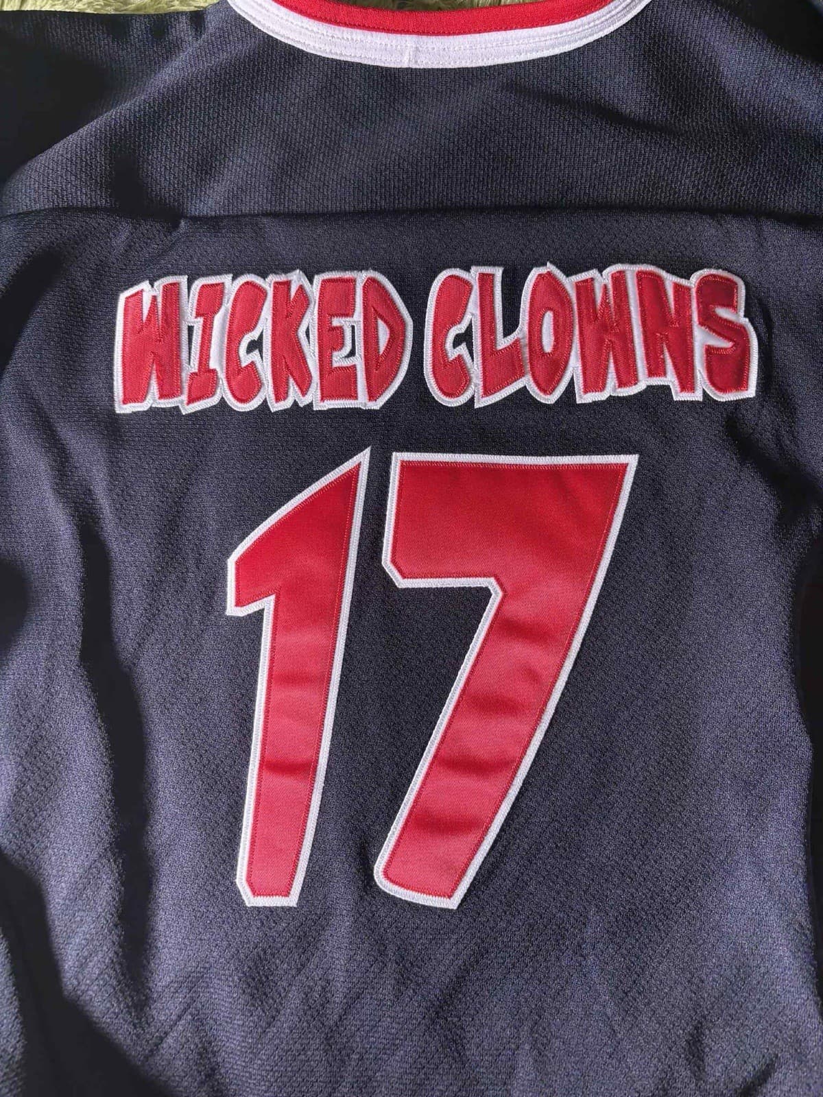 Rare ICP Insane Clown Posse Wicked Clowns Black And Red Hockey Jersey Size 2XL!! 6